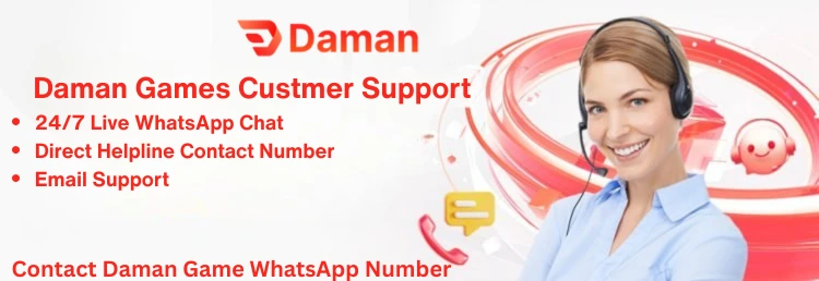Daman Games customer support WhatsApp live chat