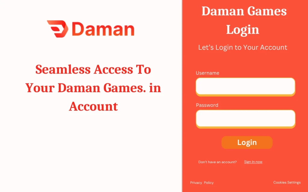 Seamless access to Daman Games login account dashboard